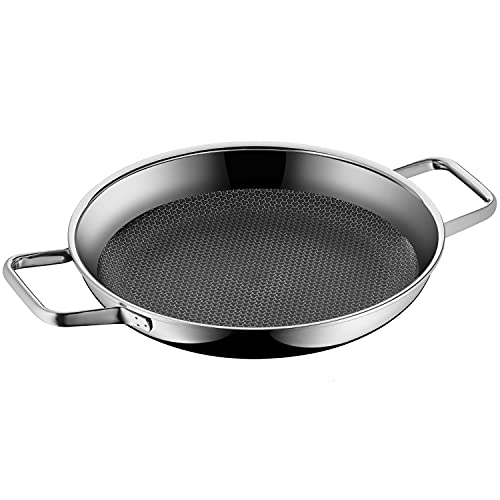 WMF Profi Resist Sartén con 2 asas, Antiadherente recubierta, Acero Cromado, 28 cm