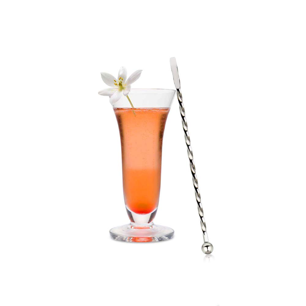 10 Pz Bastoncini da Cocktail in Acciaio Inox Bastoncini per Mescolare Cocktail Agitatori in Metallo Cocktail per Mescolare Cocktail, Marmellate, Bevande a Base di tè e Miele