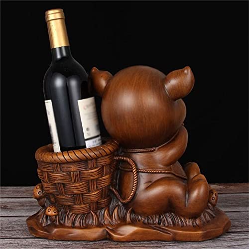 Soporte para botellas de vino RUVOO de resina miniatura 5