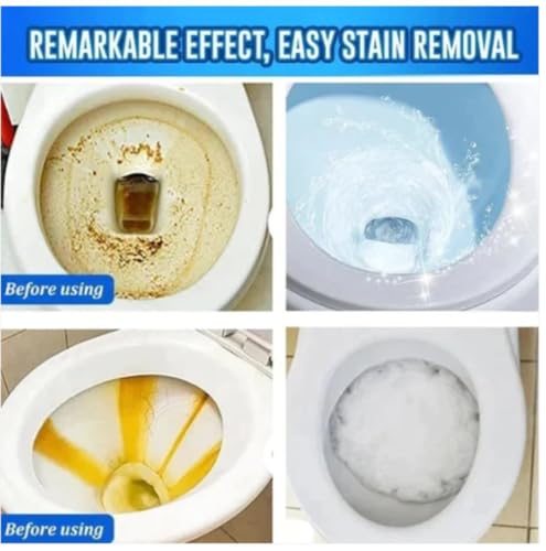 Image of Powerful Toilet Cleaner Active Oxygen Powder | Deep Cleaning, Stain Removal & Odor Control | Fast-Foaming Formula for Toilets & Bathroom (Pack of 1)
