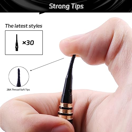 Cyeelife Professional Soft Tip Darts Set 18 Grams With 30 Extra Dart Tips And Gift Storage Box,Darts Plastic Tip thumb #2