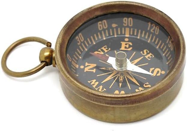 Set of 5 Brass Miniature Nautical Replicas–Vintage-Style Telescope, Compass, Sextant, Theodolite & Telegraph–Steampunk Decor & Collectible Gift Set
