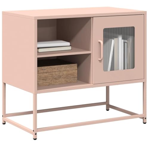 Mimdixy Mueble bajo para TV, color rosa, 68 x 39 x 60,5 cm, acero, para salón, comedor, dormitorio