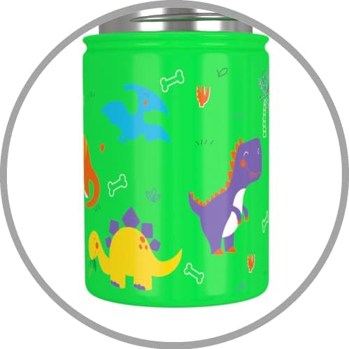 Be-Active Stainless Steel Kids Water Bottle Leakproof | BPA Free | Childs water bottle | 350ml | Kid School girls boys sports bottles (Green)