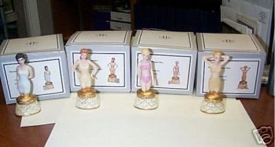 4 Pc Mini Lingerie Statue Set PHB (Porcelain Hinged Box) Midwest of Cannon Falls