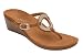 Vionic Women's Park Orchid Toepost Wedge Caramel Size 8