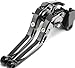 Produktbild Kupplungsbremshebel Für Kawasaki ZRX1100 ZRX 1100 1999-2007 Motorradbremskupplungshebel Ausziehbar Klappbar Verstellbar(Titanium)