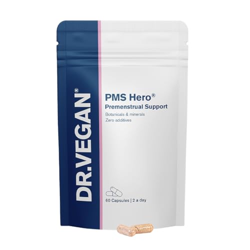 Pms Hero® Premenstrual Supplement For Women | For Hormone Balance | With Agnus Castus, Ashwagandha, Dong Quai | 12 Active Ingredients, Hormone Balance