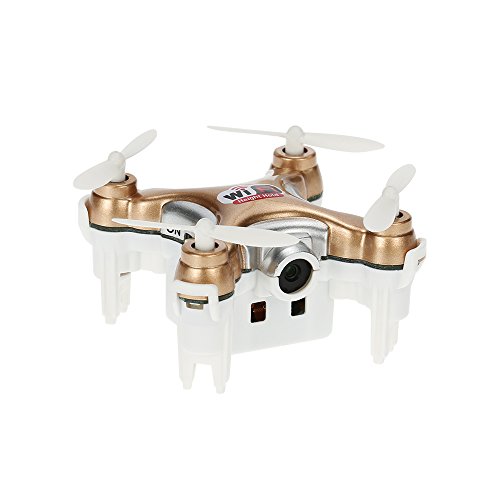 RONSHIN Cheerson CX-10WD-TX 2.4GHz 4CH 6-axis WiFi FPV Quadcopter 3D Eversion Mini Drone with 0.3MP Camera Gold Without Remote Control