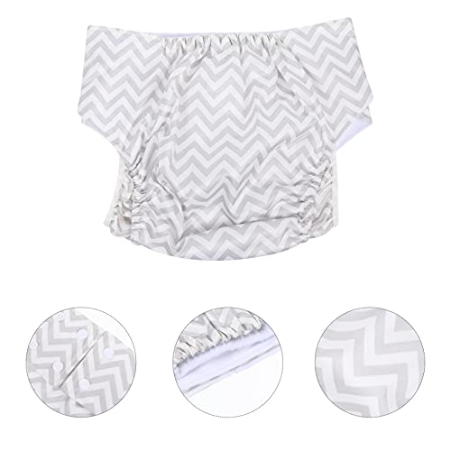 ARTIBETTER 1Pc Adulto Incontinência Cueca Fralda de Pano Reutilizáveis Lavável Fraldas Idosos para P