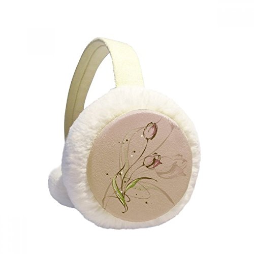 Orejeras de invierno de tulipán rosa, el regalo perfecto de felpa plegable