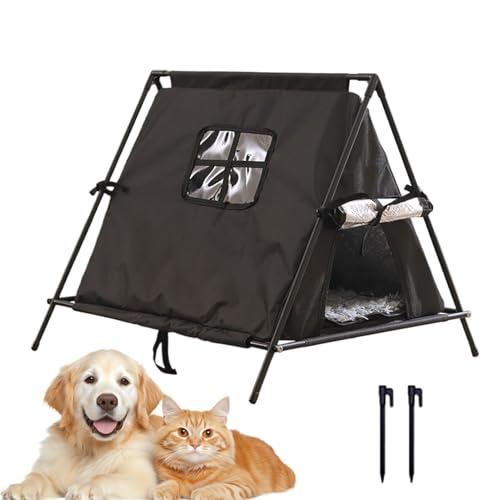 Cuccia Per Gatti Da Esterno | Caldo Elevato,Rifugio Per Gatti Resistente Alle Intemperie,Per Esterno, Inverno, Balcone, Appartamento, Giardino, Terrazzo, Cortile, Garage