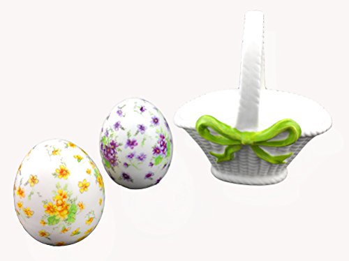 Amsel - Spargisale e pepe in cesto di porcellana