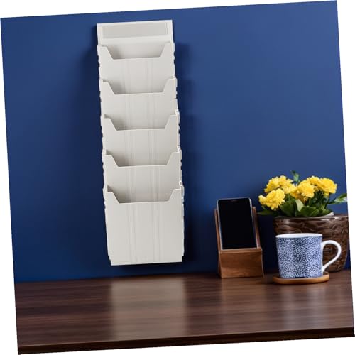 Porte-dossiers mural extensible A5 avec 5 compartiments pour trier vos papiers - 8