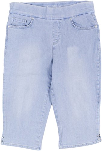 Gloria Vanderbilt Women's Avery Pull On Slim Fit Bermuda Short, One Size Blue