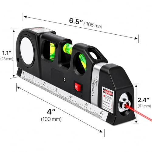 Image of Zapsol Laser Level Tool with Built-In Spirit Level