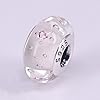 Nbsameng Breloque en Verre de Murano, Charms pour Bracelets et Chaînes pour Femme, Charm en Argent à 925, Breloques Compatibles Pandora, Gnoce et Trollbeads,Violet Transparent #1