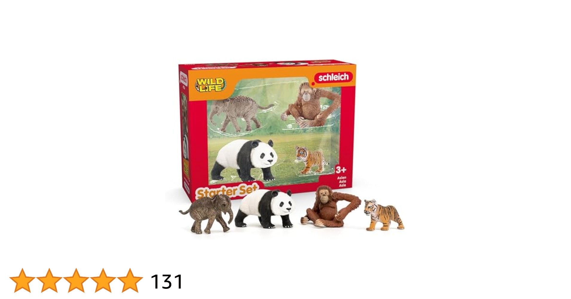Schleichシュライヒ　51体セット　動物　フィギュア 42736 schleich アジアの野生動物セット｜動物・恐竜フィギュア