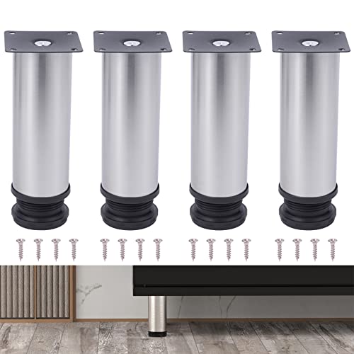 ✅【Facile da Installare】Include 4 gambe del tavolo regolabili e 16 viti di montaggio incluse, basta fissare i quattro fori con le viti.