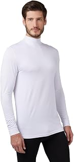 32 Degrees Heat Men's Lightweight Mock Base Layer Thermal Top | Form Fitting | Long Sleeve| 4-Way Stretch