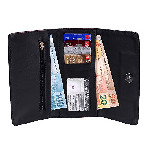 Kit Bolsa Baú Lateral com Carteira Onça Selten
