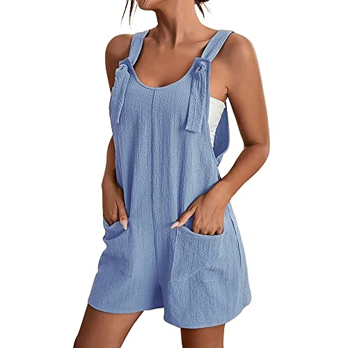 Combinaison short élégante coupe fluide couleur unie pour femme