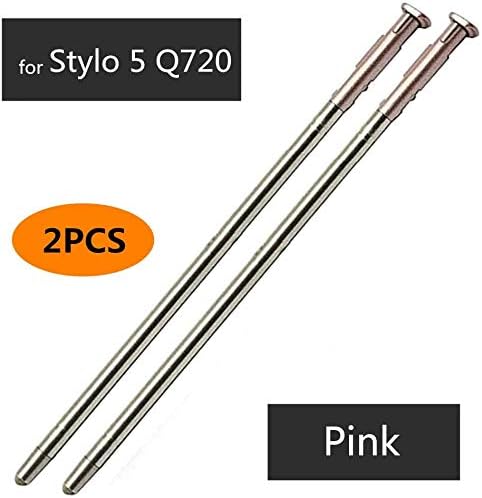 2PCS Stylo 5 Stylus Pen,Stylus Touch S Pen Replacement for LG Stylo 5 / Stylo 5+ Q720AM Q720VS Q720MS Q720PS Q720CS Q720MA (Pink)
