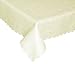 EcoSol Designs Microfiber Damask Tablecloth, Wrinkle-Free & Stain Resistant (52x70, Ivory) Swirls