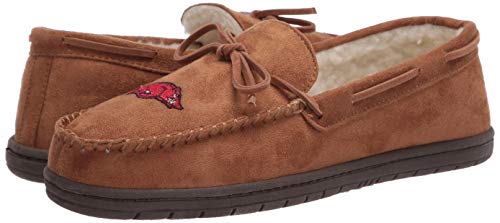 Image of FOCO NCAA Mens NCAA College Team Logo Moccasin Slippers