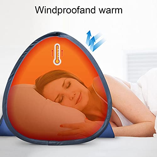 Strandzelt Automatisches Pop-Up-Sonnenschutz, Kopfstützenvorhang, Sofortiger Strandschutz, Einfach Aufzubauendes, Wasserdichtes, Leichtes Kopfstützenzelt (Blau,M)