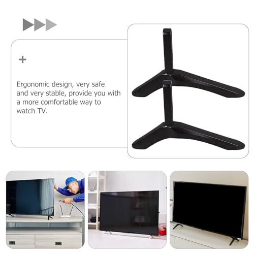 Support de table pour téléviseur LED en métal robuste avec vis de fixation pour écran plat