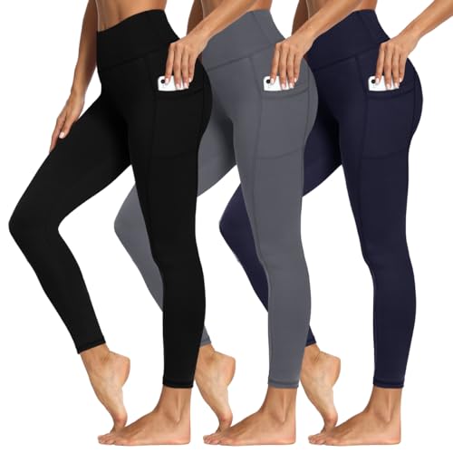 Syrinx High Waisted Leggings for Women - Soft Athletic Tummy Control Yoga Pants for Cycling Dance Tights