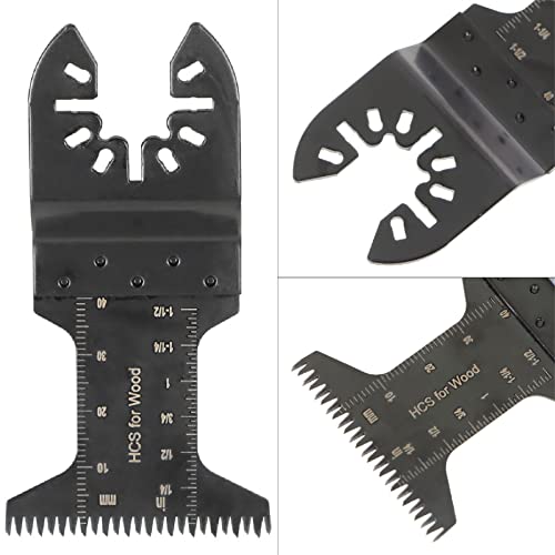 kimllier 60Pcs Oscillating Tool Blade, Multi Tool Blades Oscillating Saw Blades Accessories Fit for Cutting Wood Plastic Soft Metal - Image 2