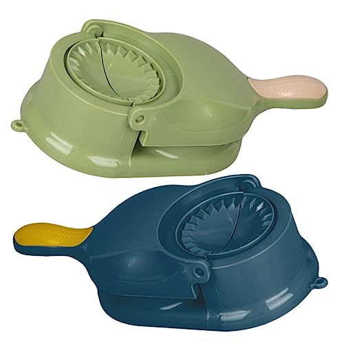 SOLUSTRE 2pcs Dumpling Mold Fully and Wrappers Multifunction Skin Dough Kitchen Press Stainless Dumpling Wrapper Maker Molds Steamed Small Making Manual Dumpling Maker Food Grade Pp