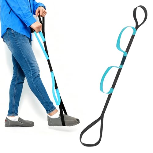 Adjustable Leg Lifter Strap with Secure Grip - Mobility Aid for Elderly & Disabled Durable Support for Bed Car Wheelchair & Therapy