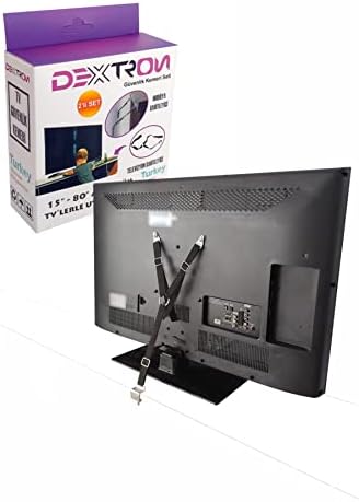 Dextron Bebek ve Deprem için Televizyon Güvenlik Kemeri (Mobilya Sabitleyici Hediye) - Görsel 1