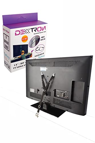 Dextron Bebek ve Deprem için Televizyon Güvenlik Kemeri (Mobilya Sabitleyici Hediye)