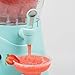 Nostalgia Frozen Drink Maker and Margarita Machine for Home - 128-Ounce Slushy Maker with Stainless Steel Flow Spout - Easy to Clean and Double Insulated - Aqua