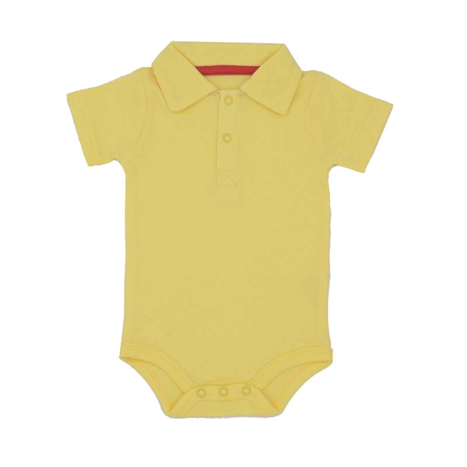 Generisch Pelele de manga corta para niños como elegante -Camisas Ropa de bebé Ropa de bebé de algodón suave para recién nacidos (dorado, 12-18 meses)