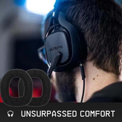 Astro A40 TR Ear Pads, Repuestos para Astro A40TR A40 TR Gaming Headset, Almohadillas para Astro Gaming A40tr A50 Gen3 Mod Kit /A40tr Accesorios/Almohadillas para orejas/Tazas de oreja (Velour Negro) miniatura 7