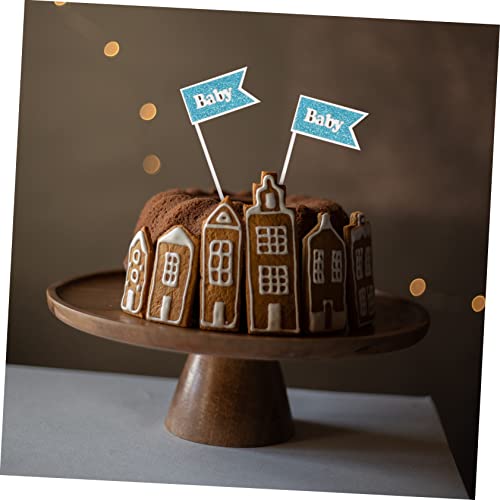 NOLITOY 12 Pçs Cupcake Inserções De Bolo De Bebê De Bautizo Para Niño Toppers Para Comida Decoração