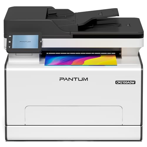 PANTUM Stampante Laser Colori CM2100ADW, Stampante multifunzione a colori per stampa, copia e scansione con ADF, Stampa fronte/retro automatica, WLAN NET USB, 20ppm, per la casa e l'ufficio PANTUM Stampante Laser Colori CM2100ADW, Stampante multifunzione a colori per stampa, copia e scansione con ADF, Stampa fronte/retro automatica, WLAN NET USB, 20ppm, per la casa e l'ufficio