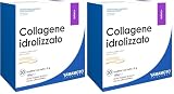 YAMAMOTO RESEARCH, Collagene Idrolizzato Verisol 30 Bustine da 5 gr, Integratore con Collagene, Acido Ialuronico e Vitamina C per la Cura della Pelle, Gusto Fragoline di Bosco (Confezione da 2)