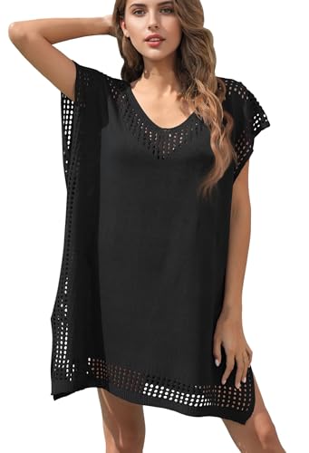 Chalier Hollow Out Swimsuit Coverup for Women, Womens Bathing Suit Beach Cover Up Swimwear Dress