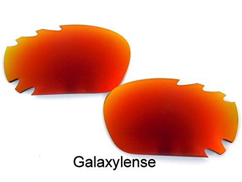 GALAXYLENSE Replacement Lenses for Oakley Racing Jacket Fire Red Color Polarized,FREE S&H.3