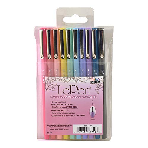 Le Pen Marvy Uchida Pastel Colors - Set Of 10 #TOP7