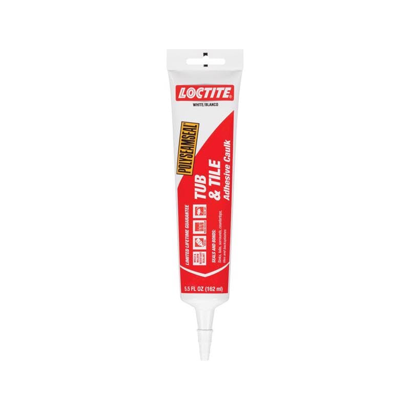 Polyseamseal Tub & Tile Caulk blanco 5.5 oz miniatura 1