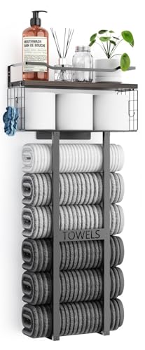Large Towel Rack & Bathroom Towel Holder - Wall Mounted