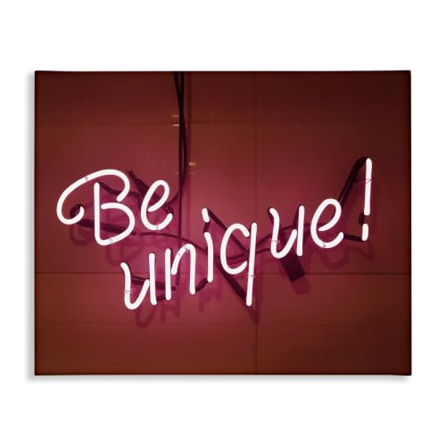 Stupell Industries 'Be Unique Neon Sign Photography'| Canvas Art