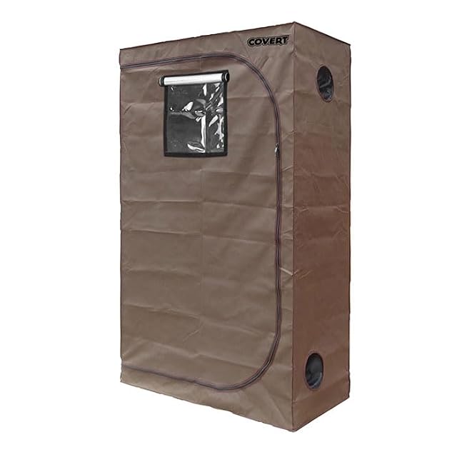 Covert 2x4 Grow Tent 24x48x79 inch for Indoor Hydroponic Growing 600D Thick Fabric 95 Reflective Mylar Light-Proof Design
